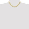 thumbnail image 5 of Diamond2Deal Mother's Day Gift 10K Yellow Gold 6.5mm Silky Herringbone Chain Necklace for Women 16", 5 of 6