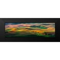 thumbnail image 2 of Zhu, Hua 14x7 Black Modern Framed Museum Art Print Titled - The Palouse, 2 of 5
