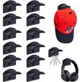 thumbnail image 1 of 12 ganchos adhesivos para sombreros sin taladrar, organizador para gorras de béisbol montadas en la pared TUNC Sencillez, 1 of 5