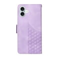 thumbnail image 3 of for iPhone 16 Wallet Case, Pattern PU Leather Purse Phone Case with [Credit Card Slots] [Wrist Strap] Flip Stand Shockproof Full Body Protective Cover for iPhone 16, Purple, 3 of 10