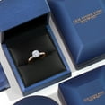 thumbnail image 5 of Gem Stone King 10K Two Tone Gold White Moissanite and Lab Grown Diamond Engagement Ring for Women | 2.10 Cttw | Round 8MM | Gemstone Birthstone | Size 9, 5 of 7