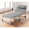 thumbnail image 1 of Single Person Folding Bed Camping Folding Bed Folding Reclining Lounger Single Bed Recliner Folding Bed Single Person Folding Reclining Lounger For Camping Office Lunch Break, 1 of 8