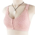 thumbnail image 4 of Sngxgn Bras for Women All Day Comfort Bra, No Wire and Light Padded Bra(Pink,XXL), 4 of 4