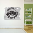 thumbnail image 3 of Trucking Is A Part Of My Life Trucks Big Tractor Truck Quote Silhouette Design Wall Art Sticker Designs Vinyl Stickers For Home House Walls Rooms Windows Bedroom Decoration Size (20x20 inch), 3 of 3