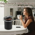 thumbnail image 2 of Aovky Coffee Canister, Airtight 22OZ Stainless Steel Coffee Container with Date Tracker & Measuring Scoop, Kitchen Food Storage Jar for for Coffee Beans, Grounds, Tea, Sugar, Cereal, Black, 2 of 8