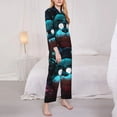 thumbnail image 4 of Lsque Five Nights At Freddy'S Pattern Long Sleeve Pajama Set for Women - Soft 2-Piece Sleepwear and Loungewear Set with Pockets, Comfy Nightwear, 4 of 8