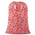thumbnail image 1 of Bolsa de lavandería Sanlykate extra grande con cordón de 70 x 100 cm, color rosa, 1 of 7