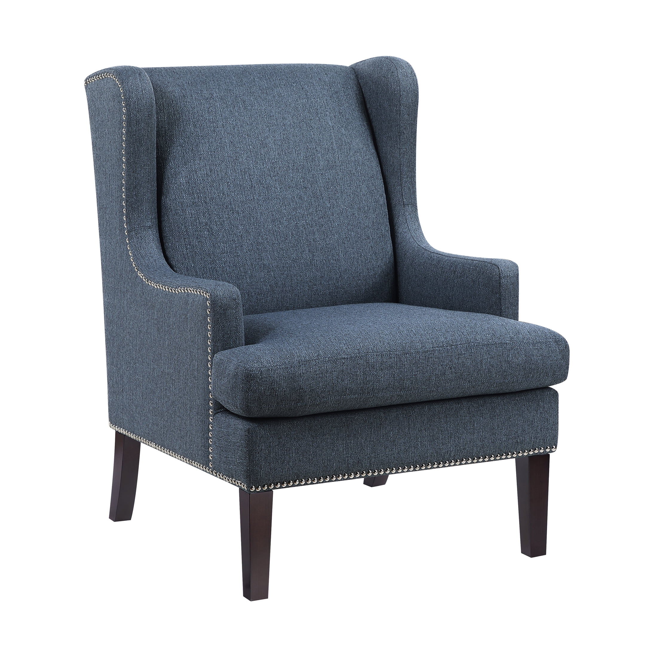 OakvillePark Briarhollow Textured Fabric Accent Chair, Blue