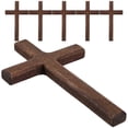 thumbnail image 3 of 6 cruces de madera para oración, de escritorio, pequeñas, para sostener, cristianas y católicas., 3 of 7