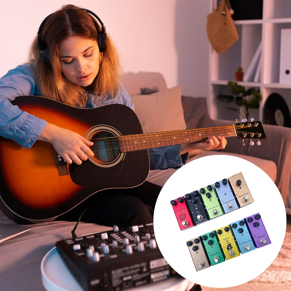 Professional Electric Guitar Overdrive Pedal for Electric Guitar & Bass Small Effect Pedal Processor of Overdrive Tone