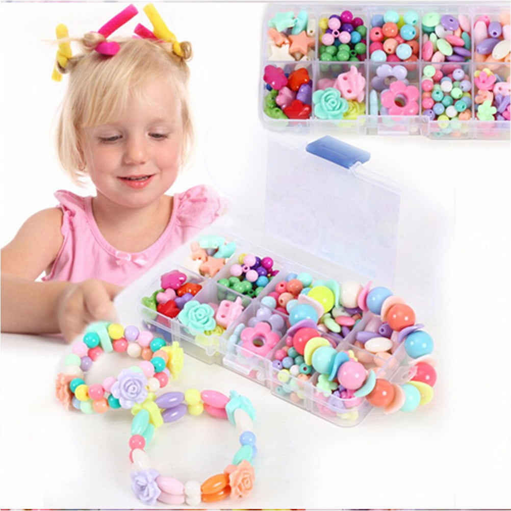 450 Pieces/Set DIY Colorful Beads Bracelets Kids Personalized Jigsaw-Puzzle Toys 