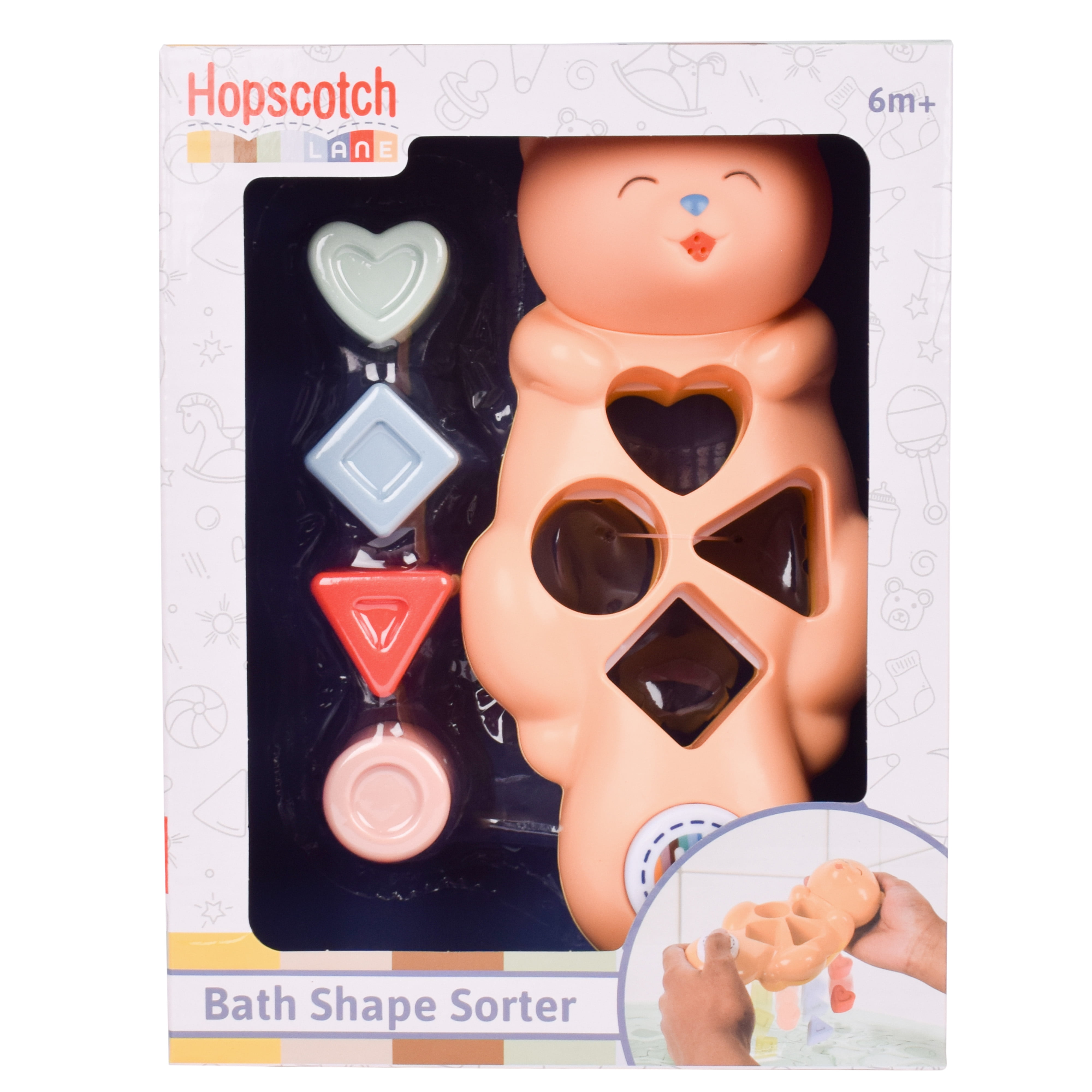 Hopscotch Lane 8 Piece Bath Stacking Cups, Children 6+ Months