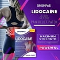 thumbnail image 4 of SINSINPAS Lidocaine 4% Pain Relieving Patch (1 Pack (5 Patches Total)) IMPROVED ADHESION, Topical Analgesic, Nerve pain, Relief, Maximum Strength, 4 of 7