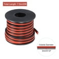 thumbnail image 2 of 2 Conductor Paralelo Silicona Cable 16AWG 16 Calibre Rojo Negro Trenzado Eléctrico Cable Estañado Cobre Carrete 7,5 m/25 Pies para LED Tira Extensión Cable Cordón, Coche Modelo, 2 of 7