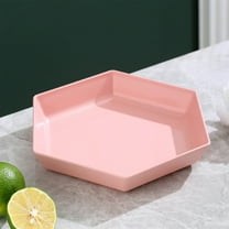 Eolstice Hexagonal Shape Serving Tray, Large Fruit Candy Display Platter, Living Room Coffee Table Entertainment Serving