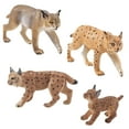thumbnail image 2 of CREATITOY Realistic Lynx Animal Figurine Toys - 4PC Safe Resin Educational Toys for Kids 3+, Home Decor & Collectibles Gift, 2 of 6