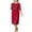 Red, variant on JGTDBPO Women Fashion Lace Elegant Mother Of Bride Dress Knee Length Plus Size Dress