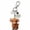 B, variant on Highland Cow Keychain Monthly Birthstone Gift Reminder of Quiet Strength for Purse Backpack Car