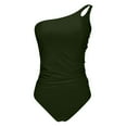 thumbnail image 7 of One Piece Swimsuit For Women Slanted Shoulder Hollow 1 Piece Swimsuit Womens Swimwear, 7 of 7