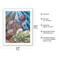 thumbnail image 2 of Coral Reef - Hawaiian Fish (Iʻa) - From an Original Hawaii Watercolor Painting by Peggy Chun - Fine Art Rolled Canvas Print 20in x 26in, 2 of 4