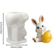 thumbnail image 4 of Easter Cartoon Little Rabbit Easter Egg Decorative Item Silicone DIY Chocolate Cake Baking, 4 of 7