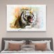 thumbnail image 4 of Póster de lienzo de acuarela de tigre feroz, decoración de dormitorio, paisaje deportivo, decoración de oficina, regalo, estilo marco, 20 x 30 cm, 4 of 8