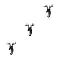 thumbnail image 3 of Maytalsory Animal Head Key Hook Sturdy And Durable Construction Adding Touch Of Whimsy black (deer) 3Set, 3 of 6