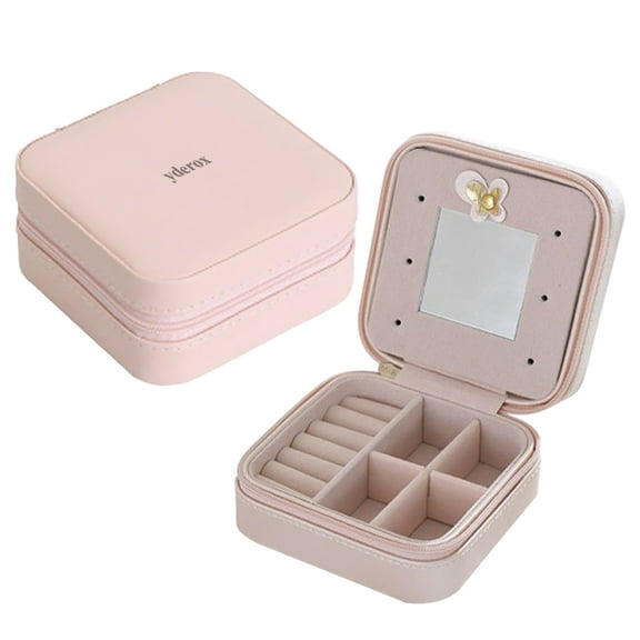 yderox Jewelry boxes, Jewelry Box for Women Girls, Trave Necklace Ring Earrings Organizer