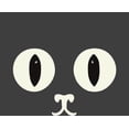 thumbnail image 4 of Oversized Cat Face Youth Charcoal Crew Neck Short Sleeve Tee-XS, 4 of 4