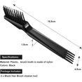 thumbnail image 2 of LAICAIW 2 Pieces Hair Brush Cleaner Tool 2-in-1 Hair Brush Cleaning Tool Hair Brush Remover Rake for Removing Hair Dust Mini Wet Hair Comb for Removing Dirt Home Salon Use, 2 of 5