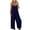 Dark Blue, variant on TIHLMK Womens Jumpsuit Women Strap Jumpsuit Summer New Style Solid Color Pocket Casual Jumpsuit Female Gift for Women