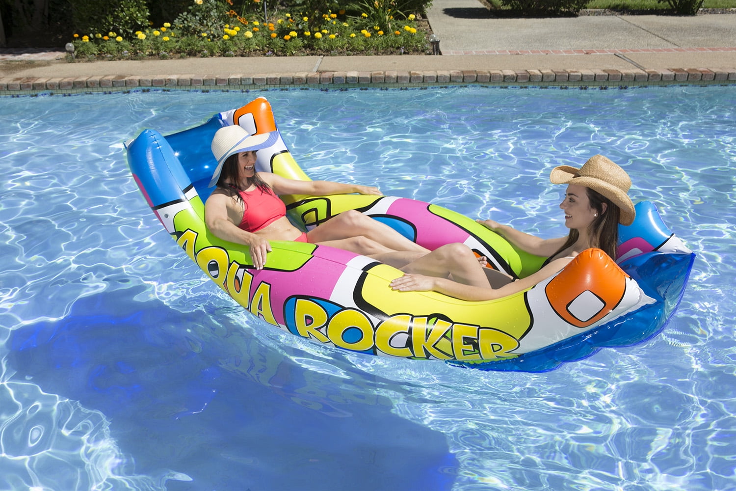 Aqua Rocker Inflatable Swimming Pool Float Ride On