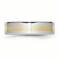 thumbnail image 3 of Cobalt 14k Gold Inlay Satin and Polished 6mm Band, 3 of 7