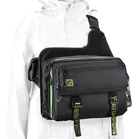 Tackle Storage Bag – IB1 Fishing Gear Bag with Lures Operation Tray – Saltwater & Freshwater Fly Fishing Sling Bag for Men$$Sport & Recreation Other