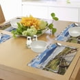 thumbnail image 4 of Ambesonne Outdoor Place Mats Set of 4, Mountain Valley Road, Standard Size, Multicolor, 4 of 6