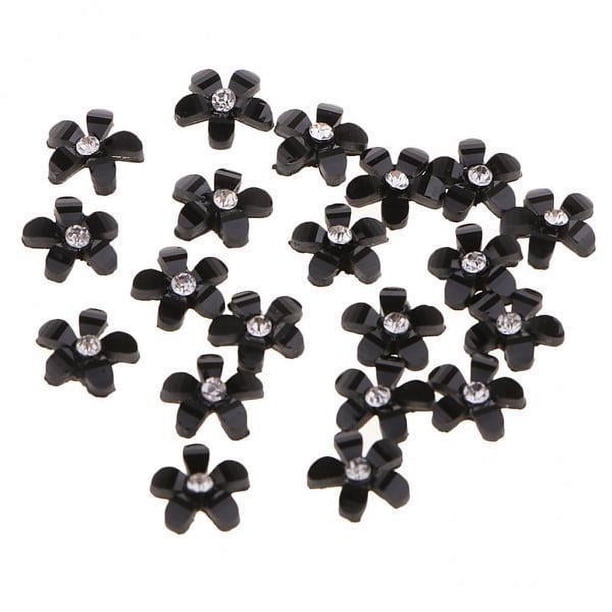 5x 20x Pegamento de Botón de de Imitación de Resina en Adornos de Parte Posterior Pna para El Cabello DIY 5 piezas