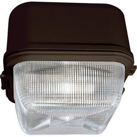 

Dabmar Lighting 70 Watts Powder Coated Cast Aluminum Medium Square Ceiling Fixture with High Pressure Sodium Lamp - Bronze