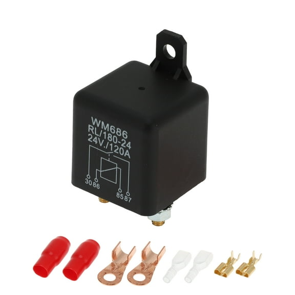 Unique Bargains 2 Pins 24V 120A Auto Relay Multi Purpose Waterproof Car Relay 1 Set Continuous Relay