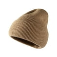 thumbnail image 2 of Dyfzdhu Women Fashion Casual Woolen Hat Solid Warm Outdoor Knitted Khaki, 2 of 2