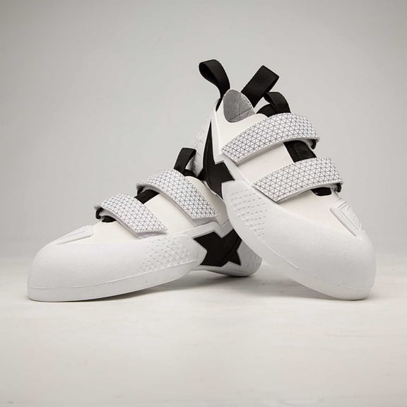 SKIUHS Unisex Professional-Grade Rock Climbing Shoes – Dual Adjustable Hook-and-Loop Closure Sticky Rubber Sole Flocking Super Fiber Upper Indoor Outdoor Climbing Shoes