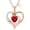 Rose Gold, variant on Love Pendant Necklace for Women ，Personalized Birthstone Zirconia Jewelry, Rose Tree Trunk Heart Design, Gift for Mom Wife Daughter