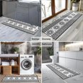 thumbnail image 2 of Black and White Geometric Boho Pattern Kitchen Rug Mat,Kitchen Runner Rugs Non Skid Washable,Decorative Kitchen Floor Mats for Kitchen,Sink,Laundry,17"X47", 2 of 5