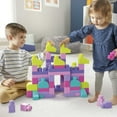 thumbnail image 3 of MEGA BLOKS Big Building Bag Toddler Block Toys with 80 Pieces, 3 of 7