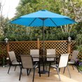thumbnail image 7 of Scafild | 9 Ft Solar LED Light Patio Umbrella Outdoor W/ Easy Tilt Crank Lift - Sky Blue, 7 of 7