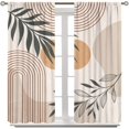thumbnail image 2 of Boho Leaf Curtains, Bohemian Style Mid Century Palm Tropical Leaves Blackout Abstract Modern Minimalist Living Room Bedroom Dining Room 84x84 Inch, 2 of 6