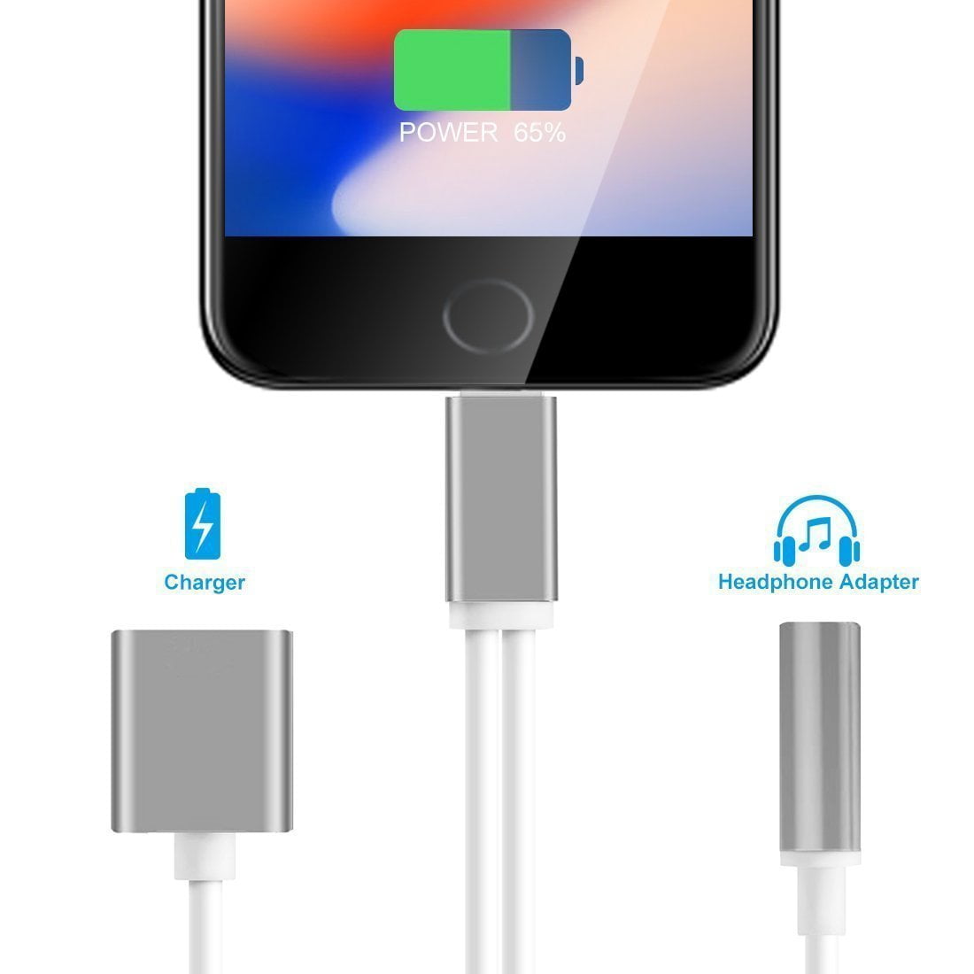 3.5 mm Headphone Jack Adapter for iPhone Xs/Xs Max/XR/ 8/8 Plus / 7/7