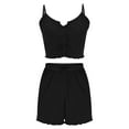 thumbnail image 5 of Womens 2 Piece Pajamas Set Sleeveless Tank and Boxer Short Spaghetti Tops Loungewear Out Going Wear, 5 of 6