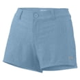thumbnail image 1 of HUK Womens Drifter Size 6 Ice Blue Heather Deck Shorts With Pocket, 1 of 2