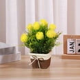 thumbnail image 4 of Fiudx Decoraciones Del Hogar Para Sala De Estar. Estilo De Paisaje Rural Flor Artificial En Maceta Adornos De Escritorio Girasol Rosa Lavanda Flor De Plástico Hoja De Eucalipto Planta Verde Falsa Dec, 4 of 7