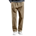 thumbnail image 3 of Men's Straight Leg Elastic Waist Joggers, Drawstring Casuals Trousers, Lightweight Quick Dry Breathable Stretchy Everyday Wear Streetwear Lounge Pants | JASKFLY,Yellow L, 3 of 6
